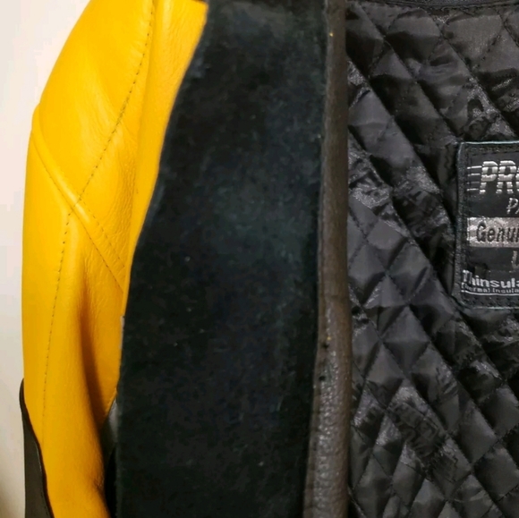Pro-Rider Premium Leather Motorcycle Jacket Thinsulate Liner Removable Mens 50. - Picture 3 of 12
